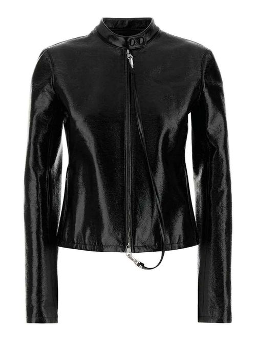 Vinyl Biker Jacket