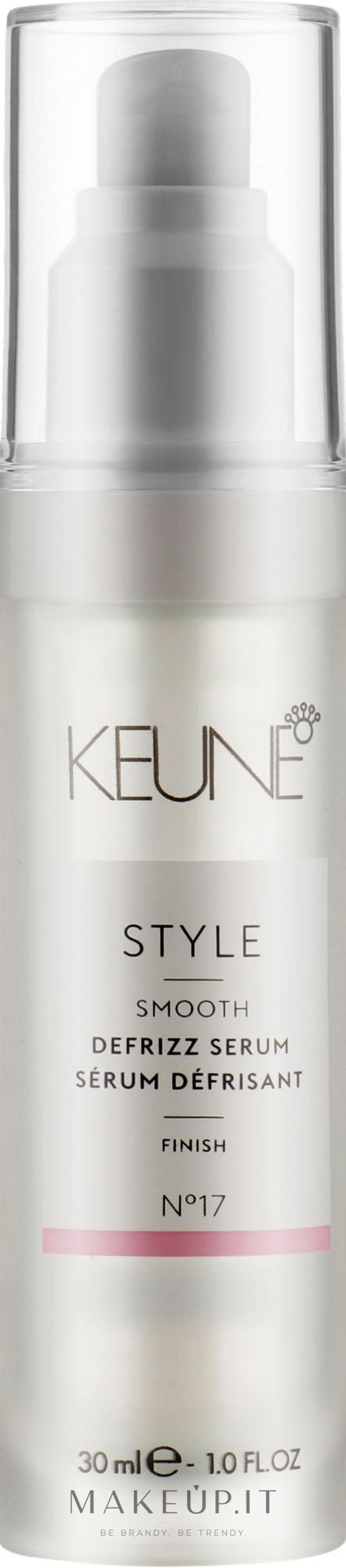 Siero lisciante per capelli #17 Keune Style Defrizz Seru