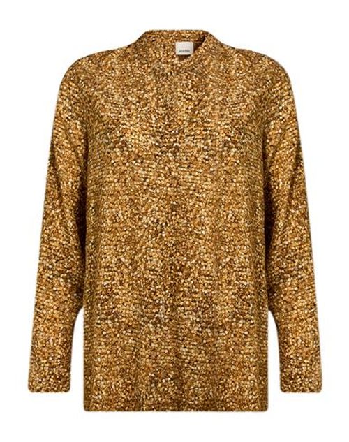 Woman Top Sand Size 8 Silk, Elastane