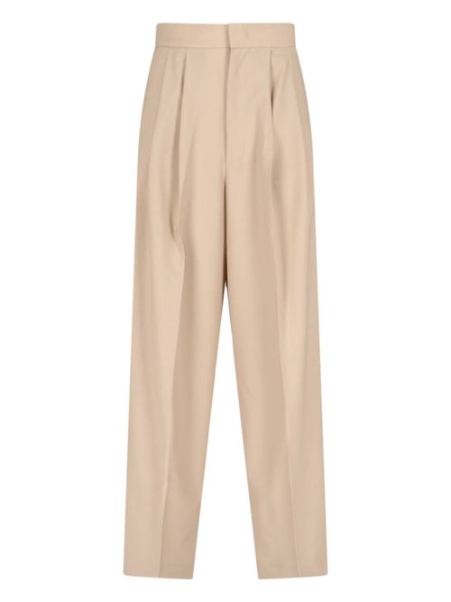 Women's Light & Natural 100% Wool Trousers