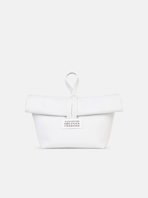 Clutch In White Leather