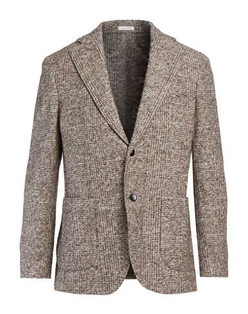 Man Blazer Taupe Size 40 Cotton, Virgin Wool, Polyester