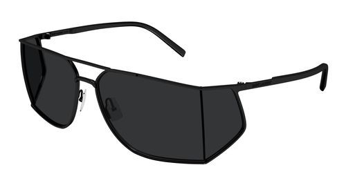 Black Rectangular Mens Sunglasses SL 750 001 69