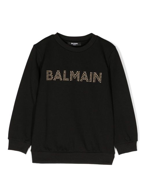 Logo-embellished cotton sweatshirt - Black