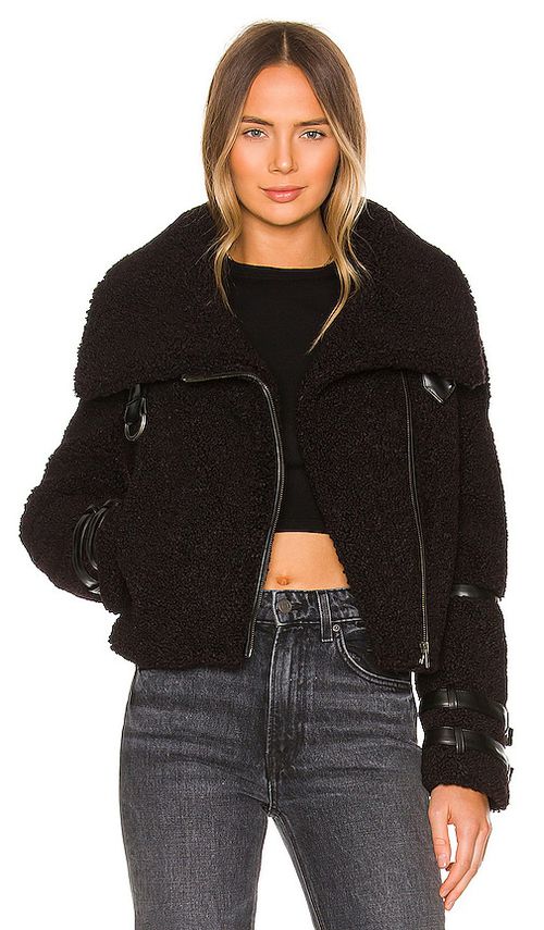 Tularosa Bailey Moto Jacket in Brown. M. Also in XXS