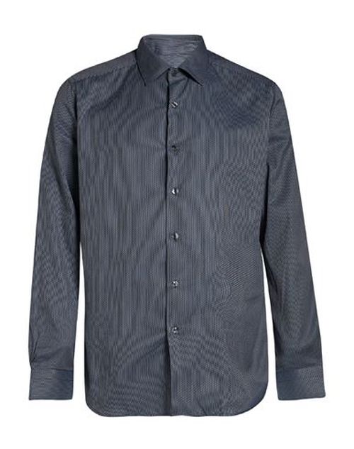 Man Shirt Navy Size 15 ½ Cotton