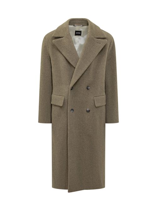 Double Breasted Wool Blend Jacket
