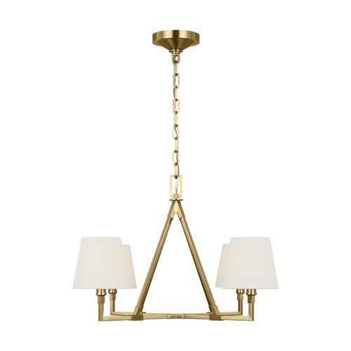 Burnished Brass Chandelier from the Perth Collection
