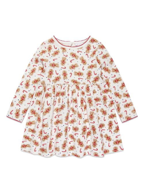 Gingerbread stretch-cotton dress - Neutrals