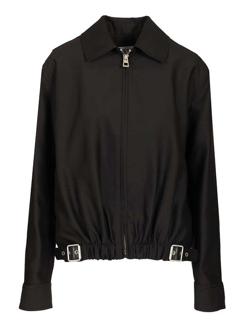 Wool And Silk Jacket Jackets Black