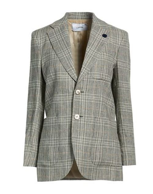 Woman Blazer Grey Size 10 Linen, Viscose, Cotton, Nylon