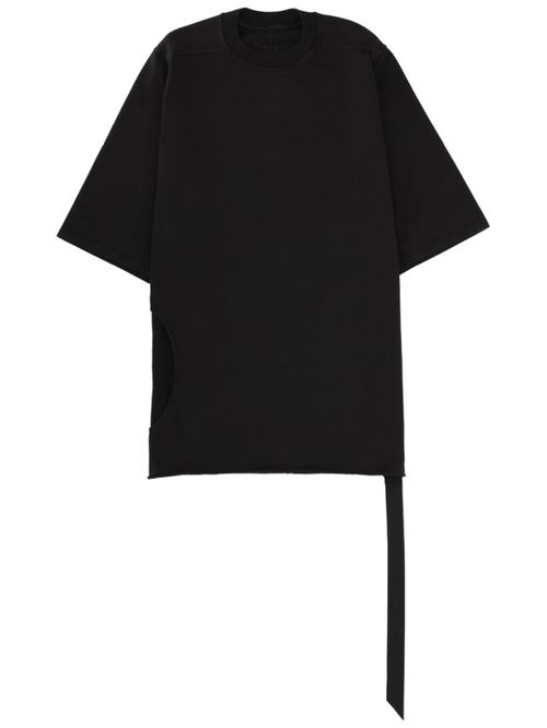 Black Solid Crew Neck T-Shirt