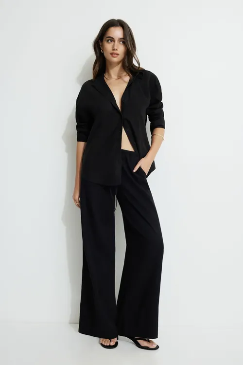 Leo Wide Leg Linen Pants