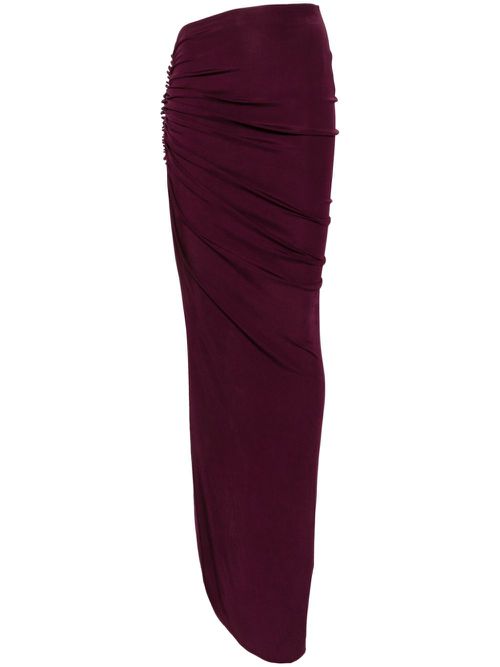 Asymmetric midi skirt - Purple