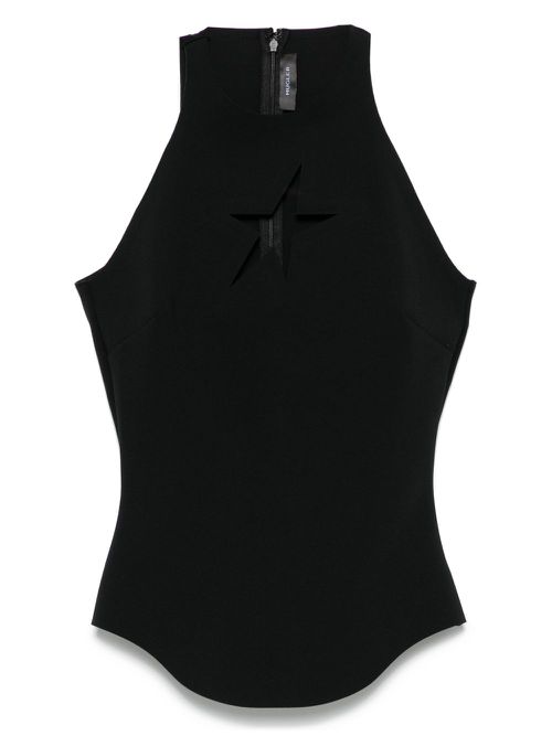 Star cut-out top - Black
