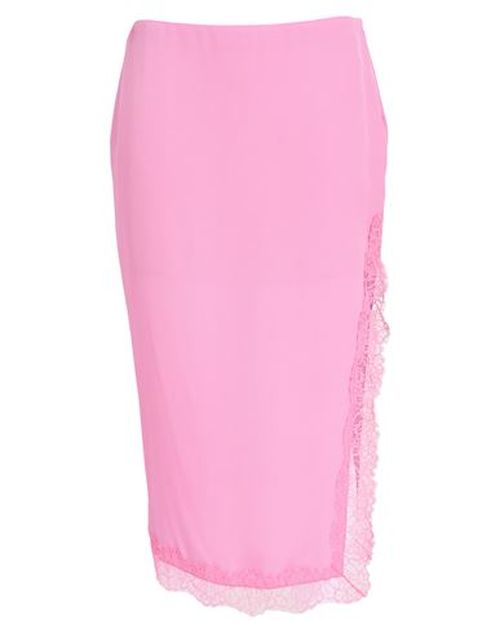 Woman Midi skirt Fuchsia Size 2 Acetate, Silk