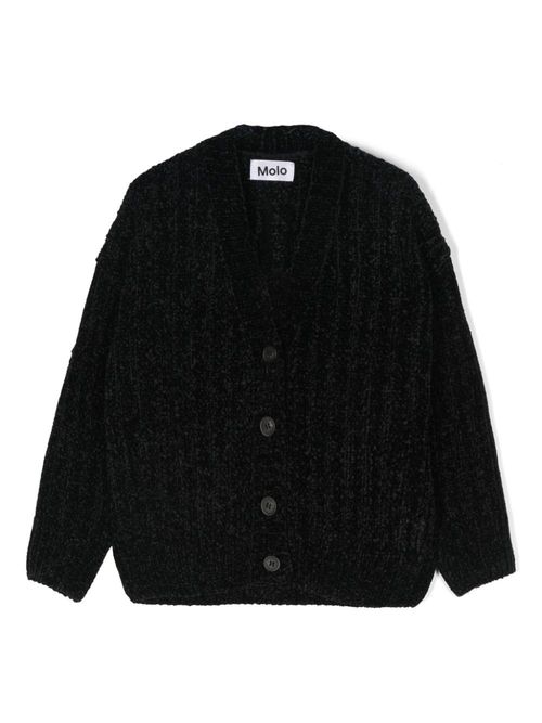Chenille cardigan - Black