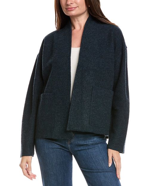 Petite High Collar Wool Jacket