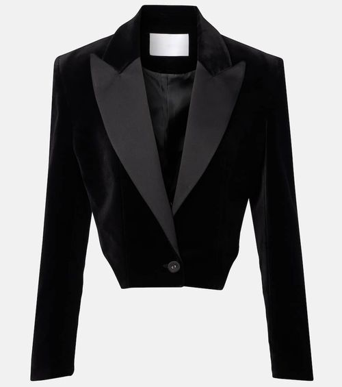 Cotton velvet blazer