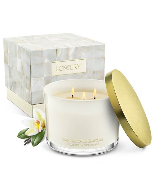 Vanilla Madagascar 3-Wick Soy Candle Gift Set