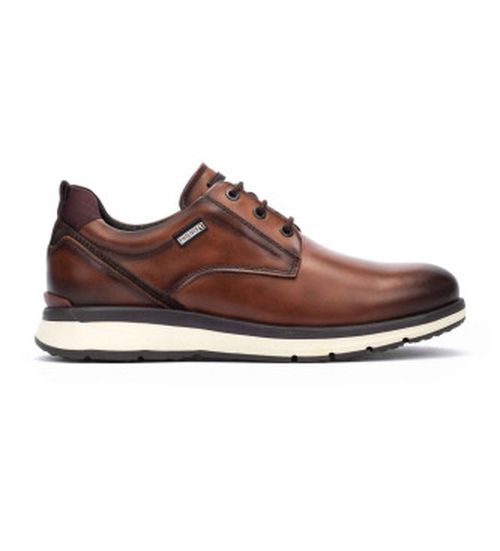 Pikolinos for man. M1W-4153C3 Brown Cordoba Leather Sneakers (45), Flat, Laces, Casual