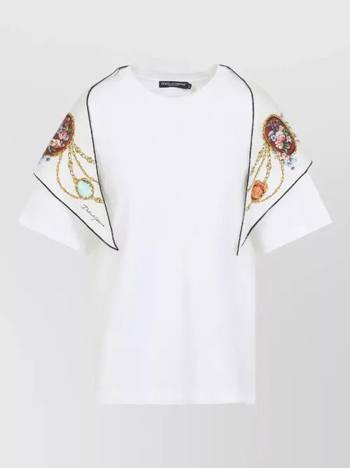 Dolce&Gabbana - graphic print short sleeve round neck top