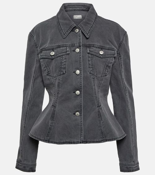 Peplum denim jacket