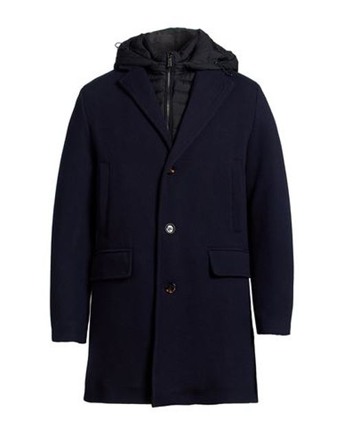 Man Coat Navy Size 44 Virgin Wool, Cashmere