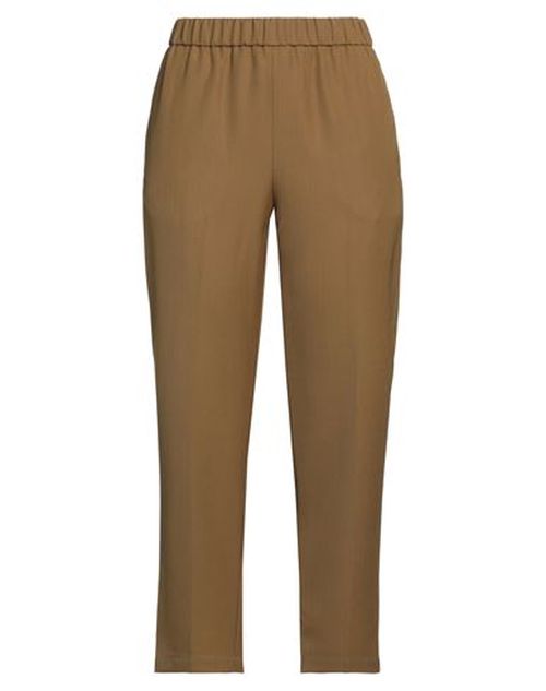Pomandère Woman Pants Military green Size 4 Polyester, Virgin Wool