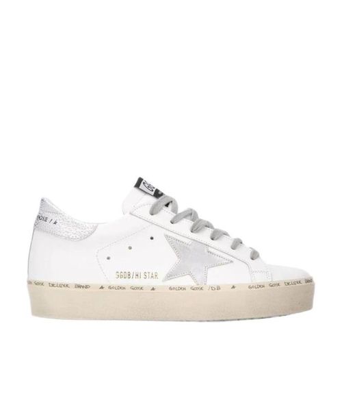 Hi Star sneakers with star and heel tab in metallic silver