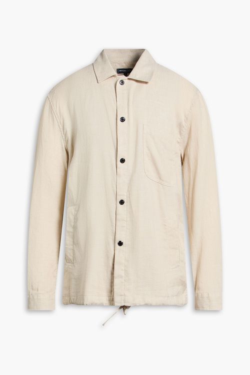 Diego linen and cotton-blend overshirt - Neutral - L