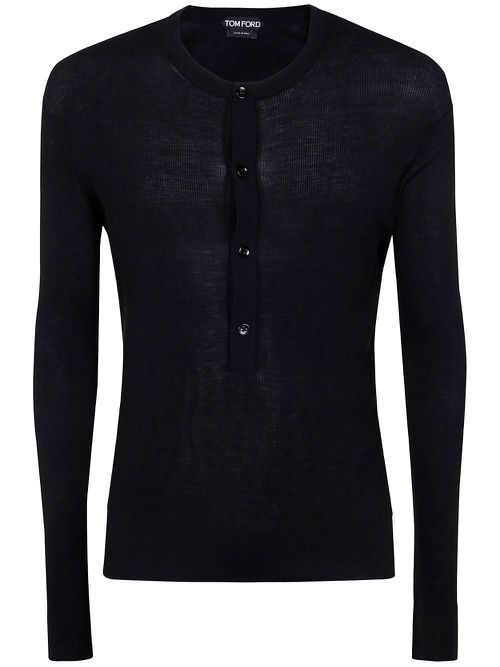 Round neck sweater - Black