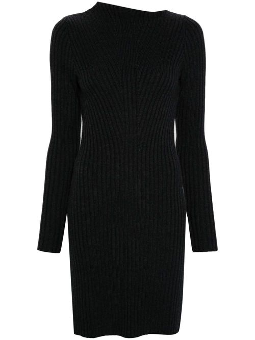 Merino wool mini dress - Grey