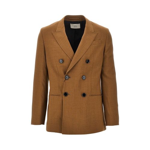AMI Wool double-breasted jacket Man 46
