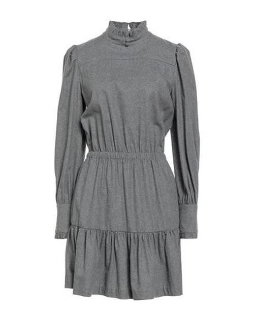 Woman Mini dress Grey Size 4 Cotton