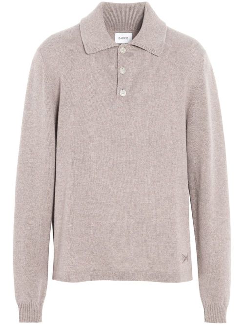B Label cashmere polo shirt - Neutrals