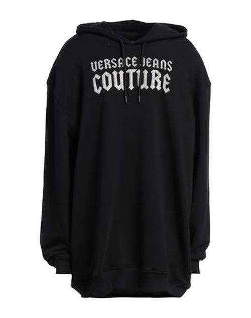 Versace Jeans Couture Woman Sweatshirt Black Size S Cotton, Elastane