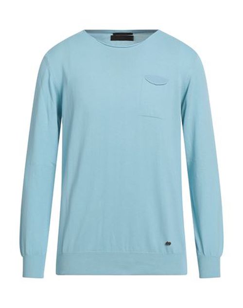 Man Sweater Azure Size L Cotton