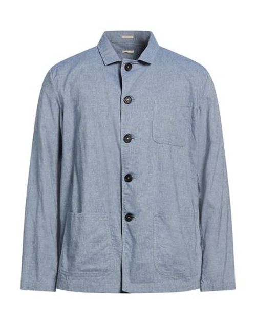 Man Shirt Slate blue Size M Cotton