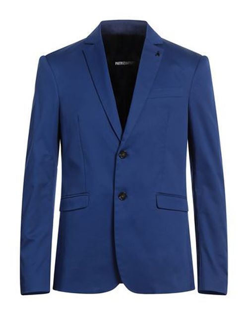 Patrizia Pepe Man Blazer Blue Size 36 Cotton, Elastane