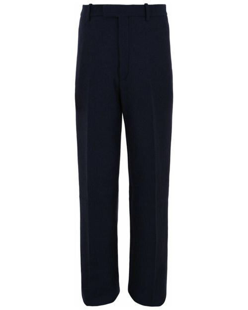 Flat-Front Wool Trouser