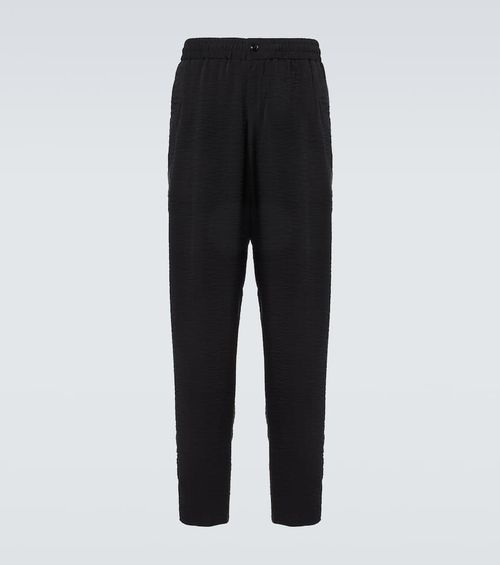 Jacquard straight pants