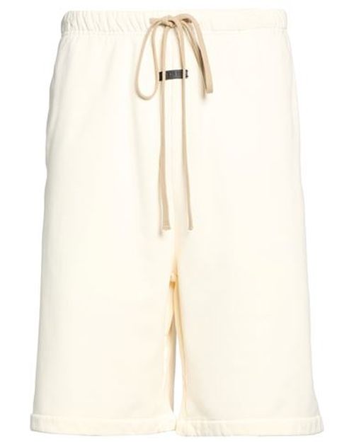Man Shorts & Bermuda Shorts Cream Size XL Cotton