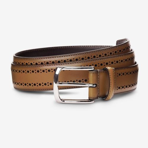 Manistee Dress Belt in Walnut Brown
