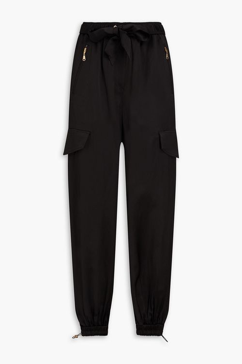 Shantung cargo pants