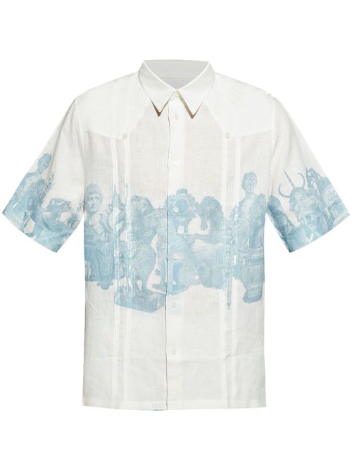 Graphic-print shirt - White