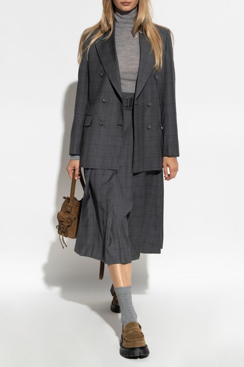 Wool Blazer, Women's, Grey