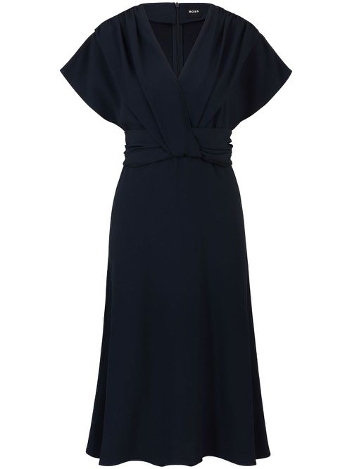 Draped midi dress - Blue