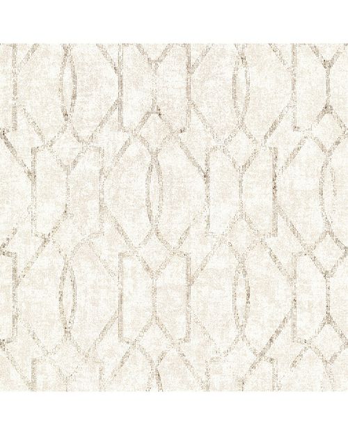 A-Street Prints Ziva Cream Trellis Wallpaper