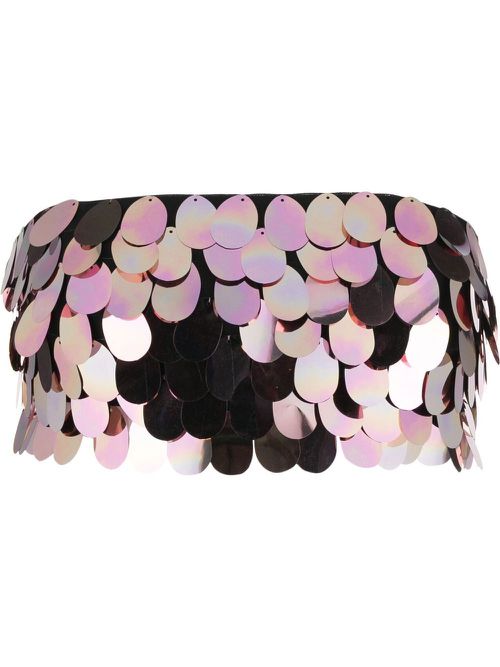 Sirena sequin-embellished crop top - Pink